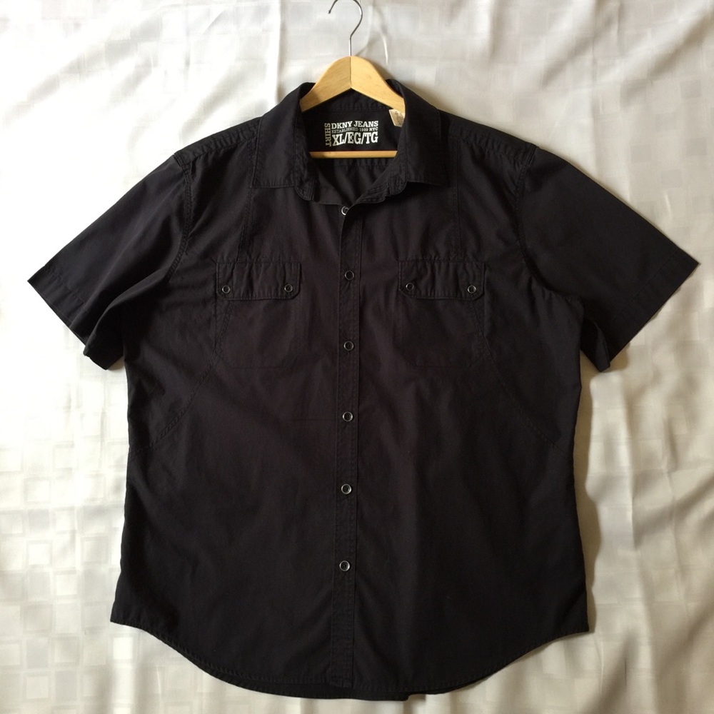 DKNY JEANS short sleeve collared shirt